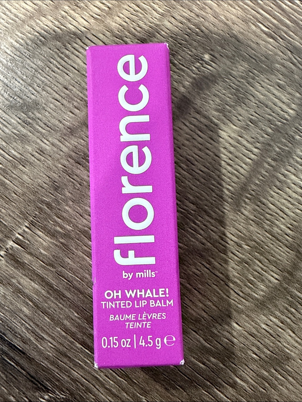 Florence By Mills OH WHALE Tinted Lip Balm- Dragon Fruit & Grape NEW